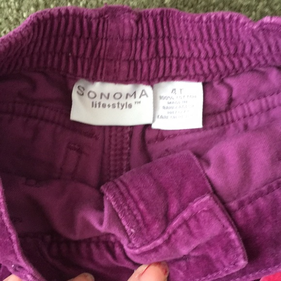 Gorgeous 4t two pair elastic waistband zipper & pockets 💜 - Picture 2 of 4